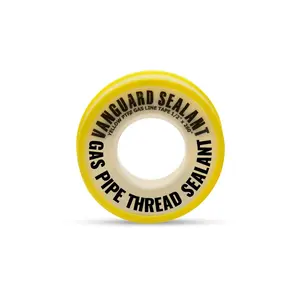 Teflon Gas Pipe Thread Sealant - PTFE Yellow Teflon Tape for Gas Fittings - 260" Length Pipe Thread Tape 1/2 inch High Resistance Leak Prevention -  Thread Seal Tape