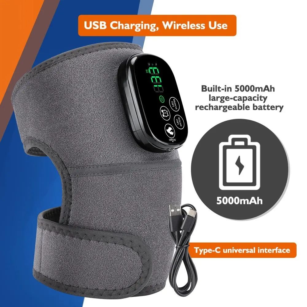 Heating Massage Shoulder Wrap Band, Three-Stage Controller, USB Rechargeable, One Size, Shoulder Knee Elbow Massager, Pain Relief, Muscle Massagers