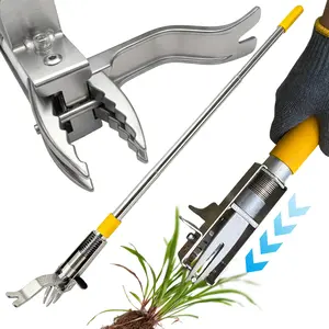 GETYEA 48" Stand Up Weeder Garden Tools & 4 Claw Steel Head, Dual Weed Eject Tech,No-Touch Cleaning for Lawn & Garden, Heavy Duty No Bend Weeding Tool for Dandelions, Thistles