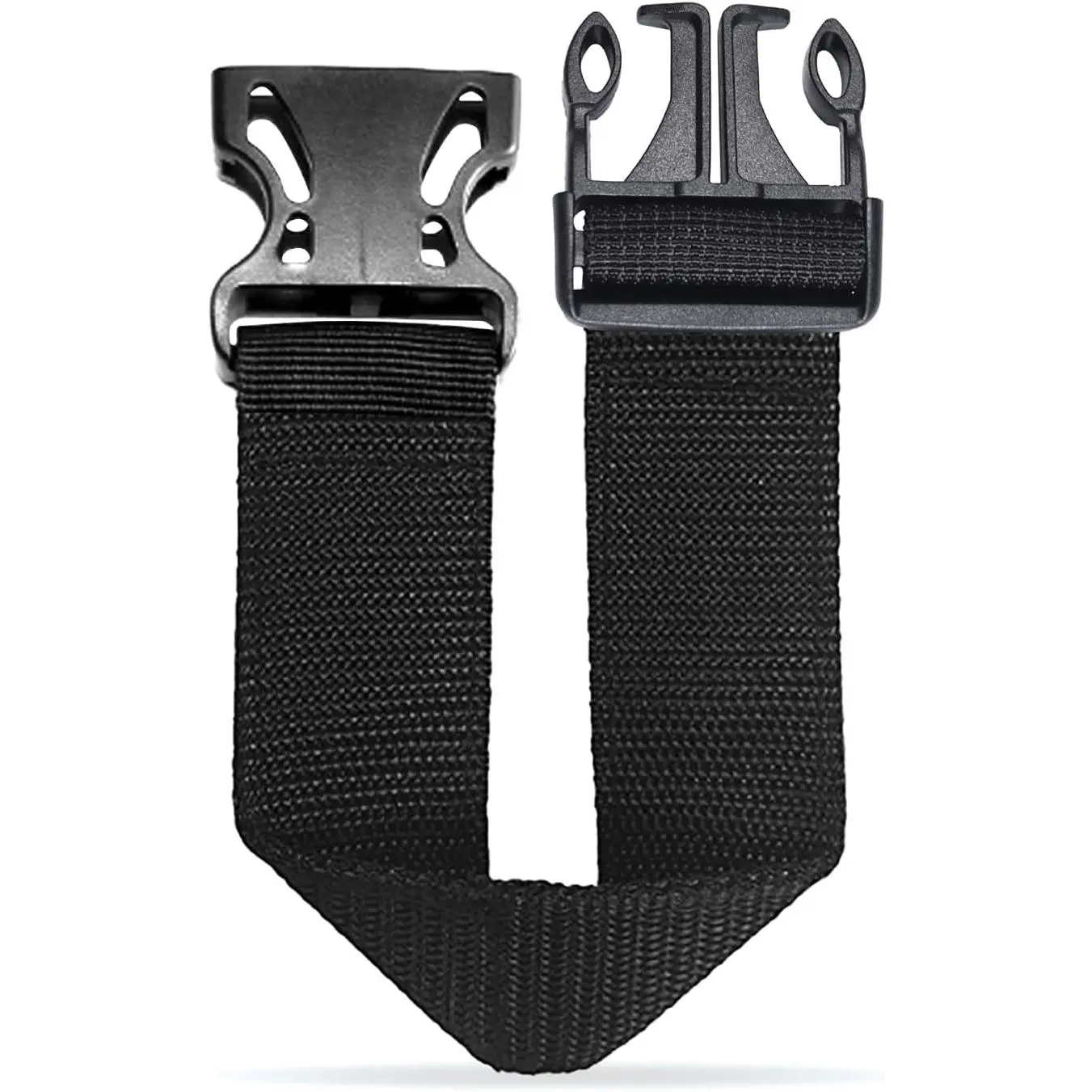Men's Fanny Pack Extender Belt, Polyester Modern Solid Clip Look Adjustable Strap Buckle Extender for Day Wear - Exclusive to Fanny Packs & Belt Bags
