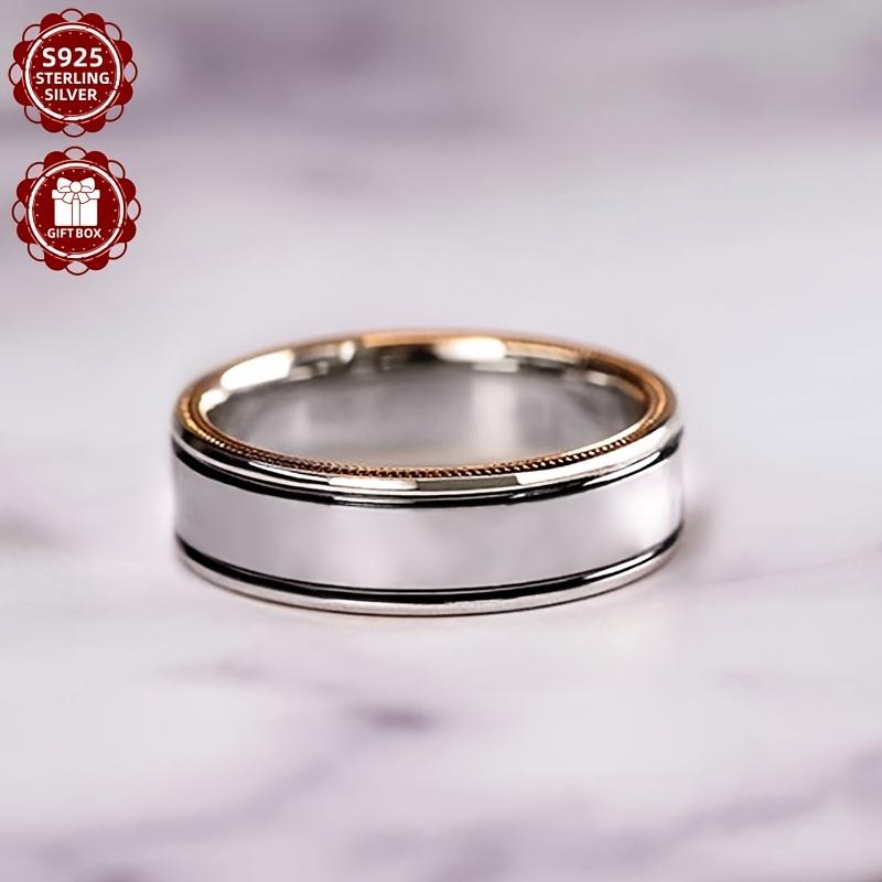 New S925 Sterling Silver 3pcs/set Moissanite Ladies' Luxurious, Fashionable, Elegant,-end Retro Ladies' Engagement And Suitable for Weddings, Birthdays, Daily Christmas, Carnival, Including Gift Box, Daily Wear, Elegant Design, Fashionable Rings, Durable