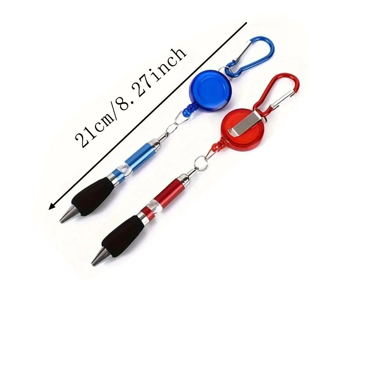 Metal Pull Pen, 3/6/12pcs Pull String Ballpoint Pen, Ballpen Set, Hanging String Writing Pen, Mountaineering Buckle Keychain, Stationery Supplies, Office Writing Tool, Stationery Writing Tools, College Student Pen, Cool Pens