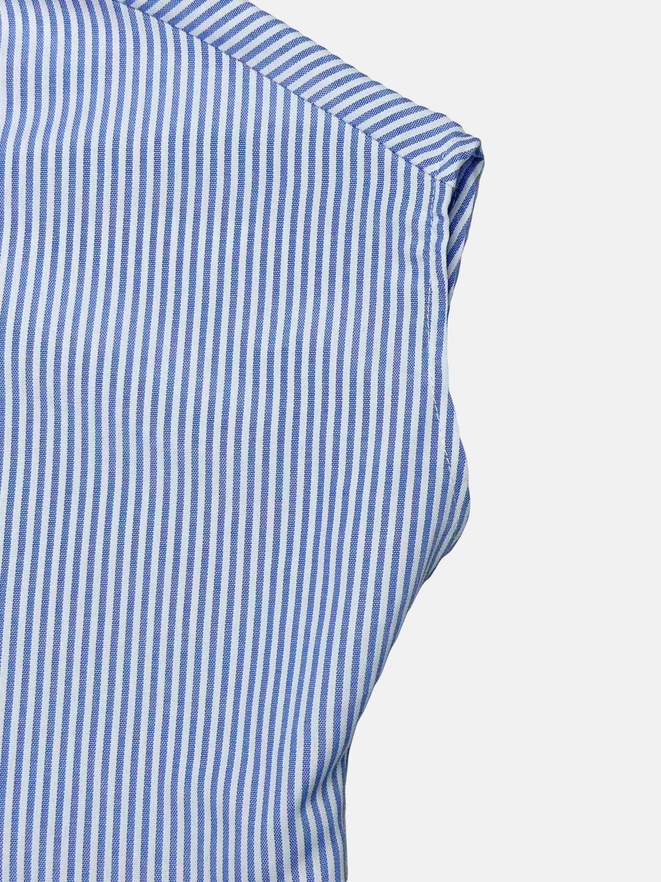 Women's Striped Print Woven Shirt Blouse, Elegant Casual Fitted Batwing Sleeve Top for Spring & Summer, Ladies Clothes for Daily Wear