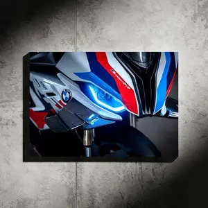 Car hanging painting with hidden light source, LED car light decorative painting, luminous mural, wireless remote control, acrylic material