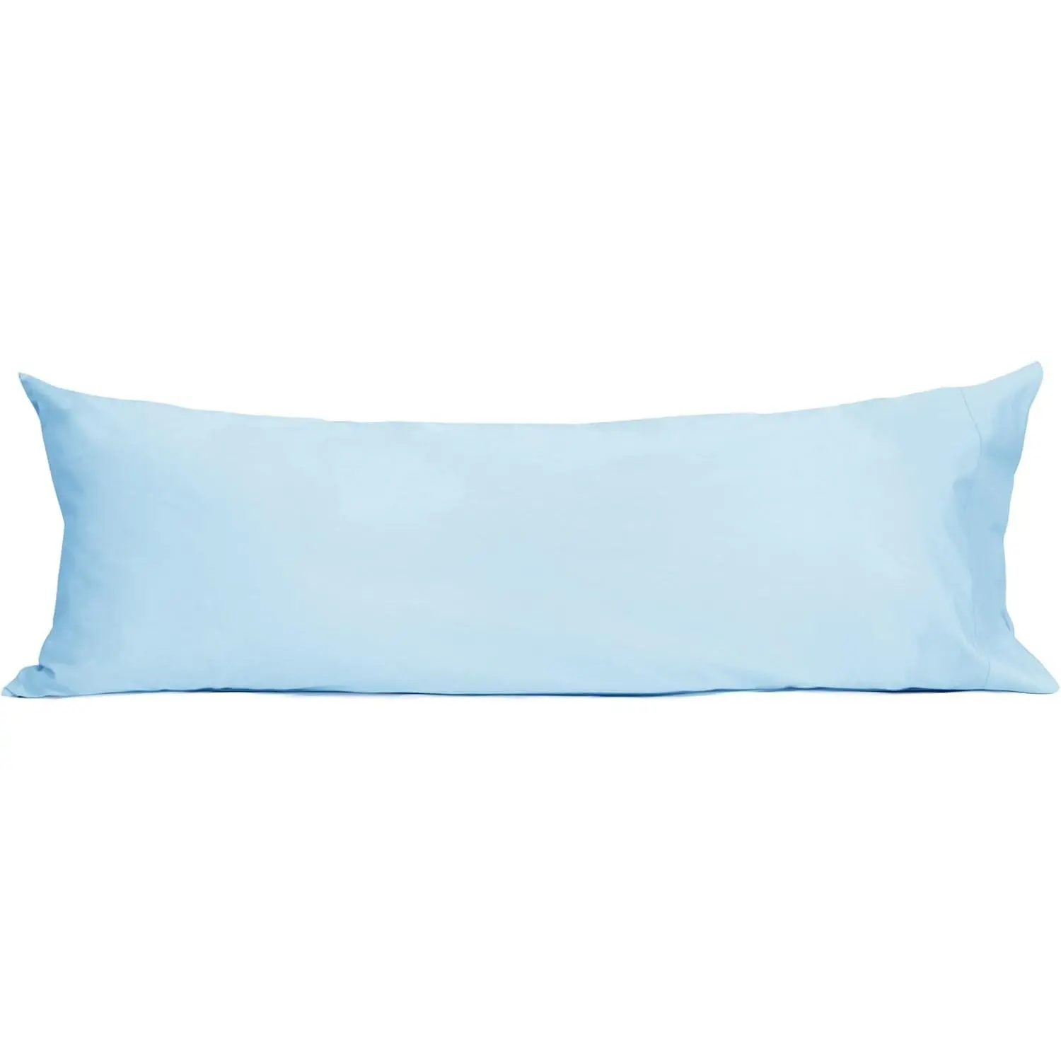 Body Pillowcase 100% Cotton Long Pillow Cover/Case Envelope Closure 1 Pack, 20*54 inches Ashley Blue, Soft and Breathable