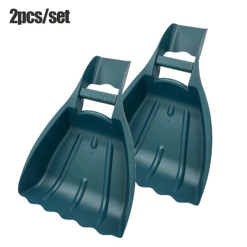 Pmmj 2-Pack Large Handheld Garden Rake Leaf Scoops for Leaf Removal, Plastic Lawn Leaf Grabbers, Manual Weeders for Yard Debris Cleaning Pmmj 2-Pack Large Handheld Garden Rake Leaf Scoops for Leaf Removal, Plastic Lawn Leaf Grabbers, Manual Weeders for Yard Debris Cleaning