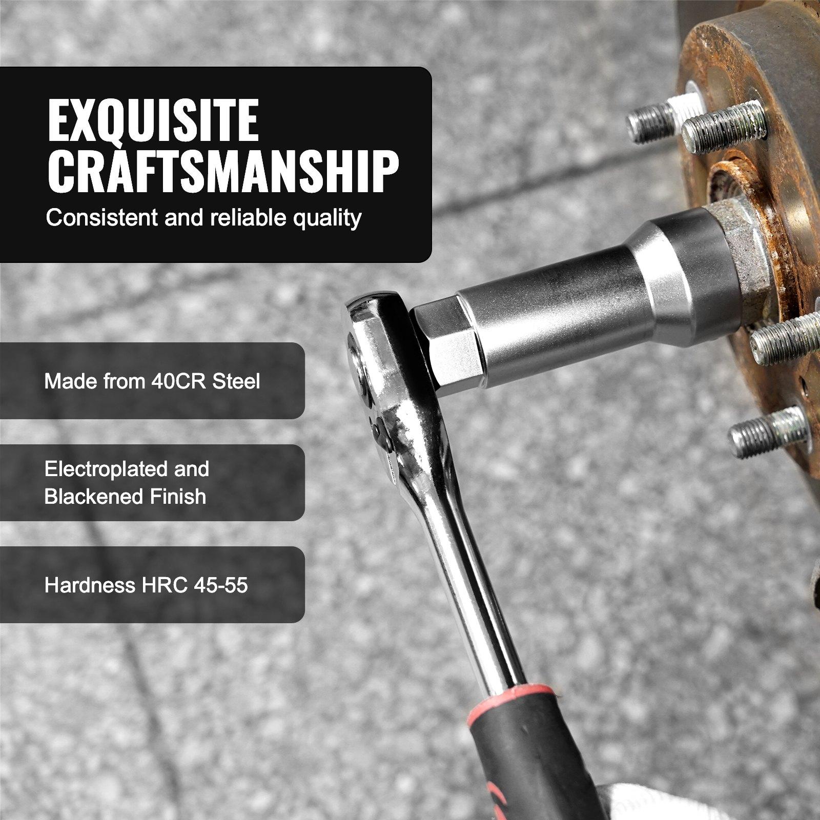 VEVOR 10-Piece Axle Spindle Thread Chaser Set, Metric M20 M22 M24 and UNF 13/16" 3/4" Thread Restorer Tool, Rethreading Tool Kit with Extension Bar, Hex Wrench, Storage Case, for Damaged Axle Spindles VEVOR 10-Piece Axle Spindle Thread Chaser Set, Metric M20 M22 M24 and UNF 13/16" 3/4" Thread Restorer Tool, Rethreading Tool Kit with Extension Bar, Hex Wrench, Storage Case, for Damaged Axle Spindles