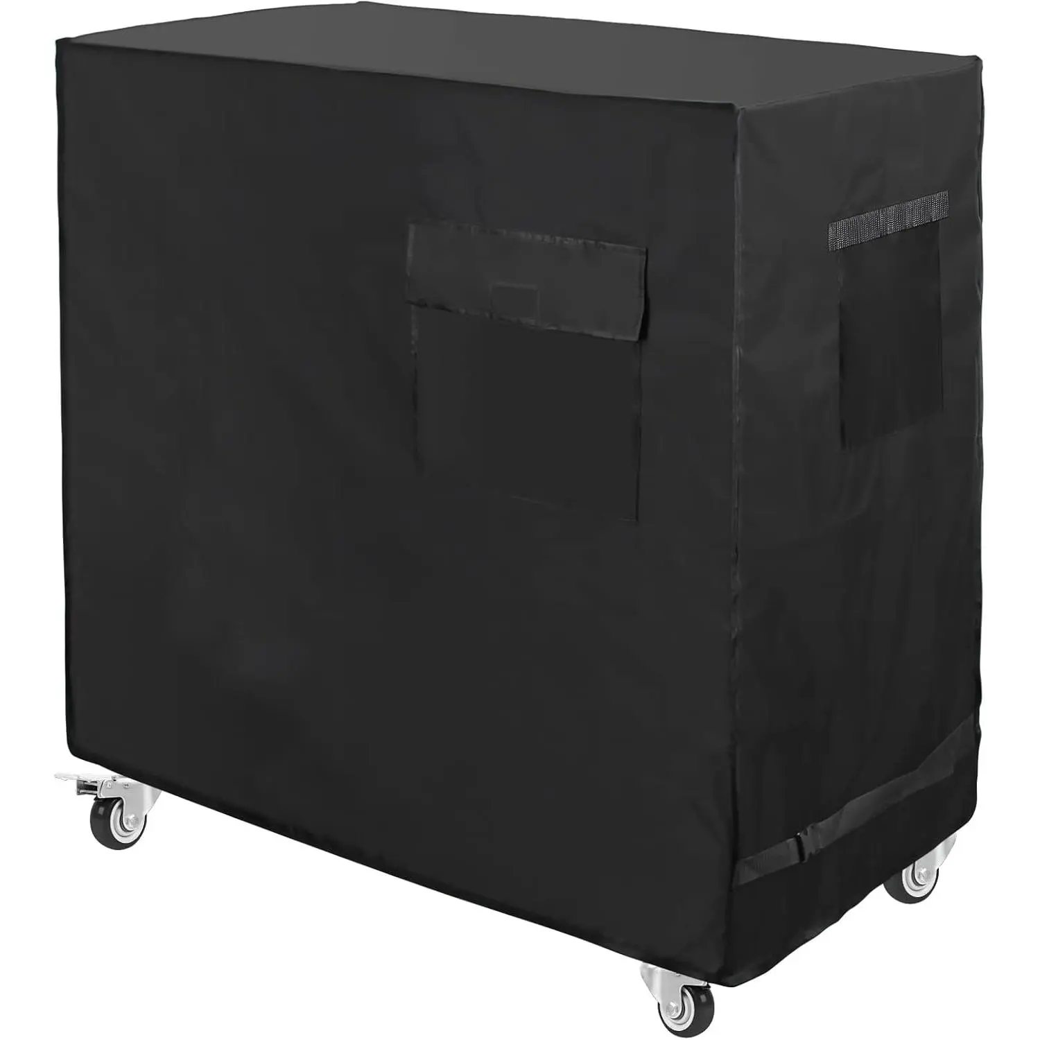 Cooler Cart Cover Black,   Rolling Cooler Cover 34L x 20W x 32H inches 80 Quart Rolling Ice Chest Cover for Anti Rain, Sunlight, Dust