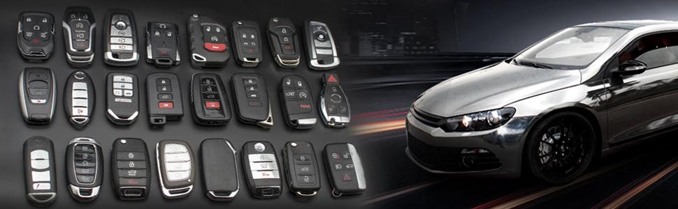 Key Fob Cover Compatible with Jeep Gladiator Wrangler Wagoneer Flip 4 Buttons TPU Remote Keyless Key Fob Case Protection Shell Accessories, White