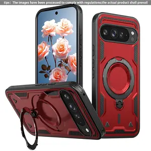 Magnetic Ring Stand Phone Case, Drop-Proof Google Pixel 9/9 Pro/9 Pro Xl, Protective Cover with Stand Feature, Durable & Stylish Design