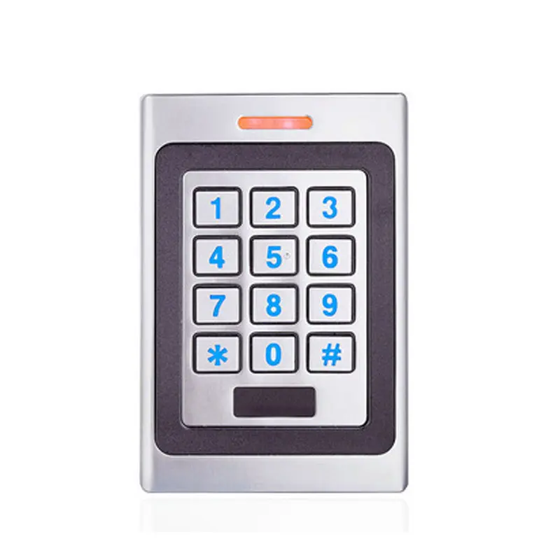 IP67 Grade Waterproof Metal Shell Outdoor All-in-1 Access Control Unit, with ID Cards, Password Functionality and Keypad for Offices/Communities