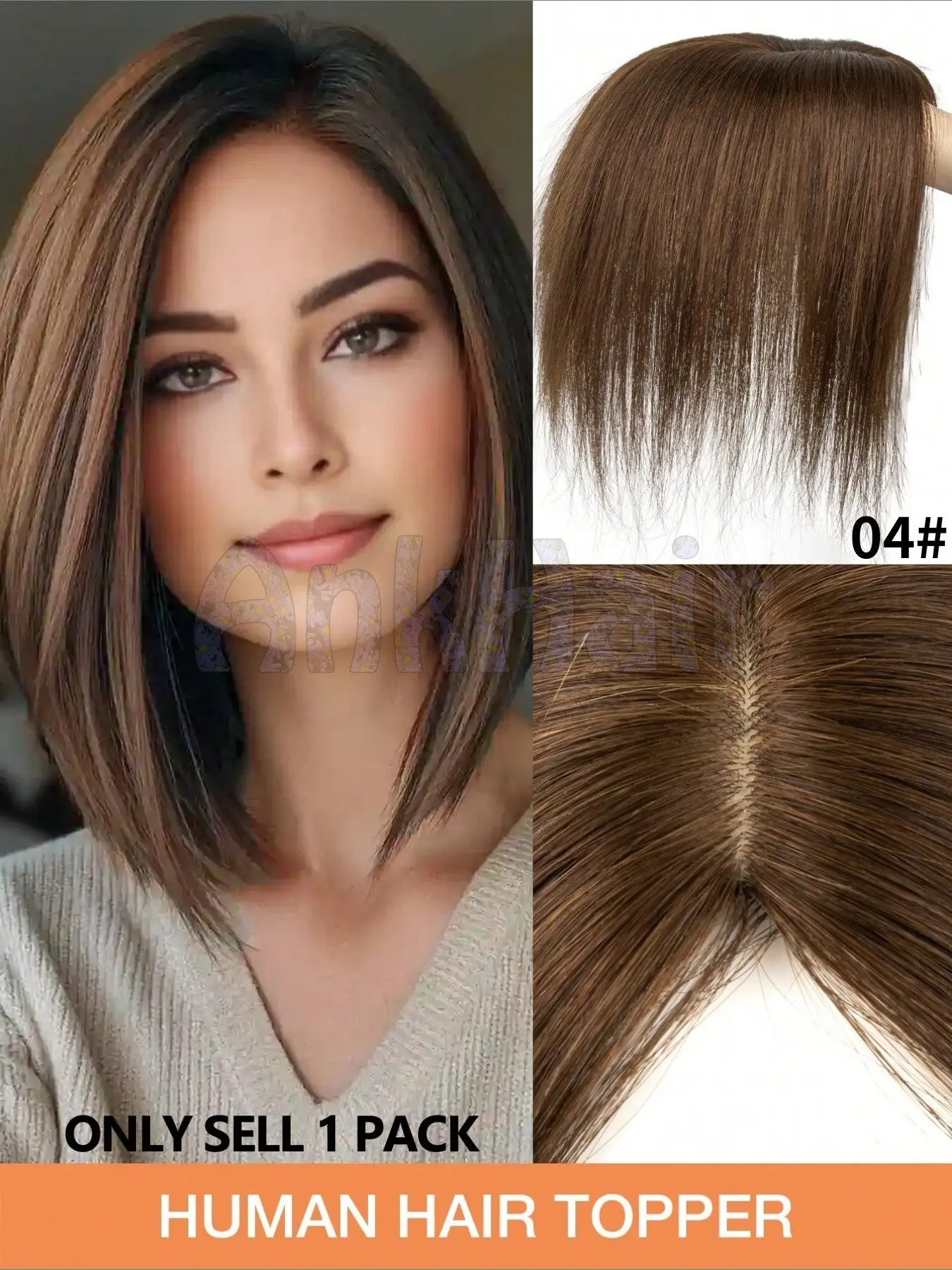 Human Hair Side Bangs Wig, Upgraded Version, Fluffy and Lightweight, Covers Hair, Increases Volume, Clip-On Design, Realistic Scalp Effect, Hairpieces