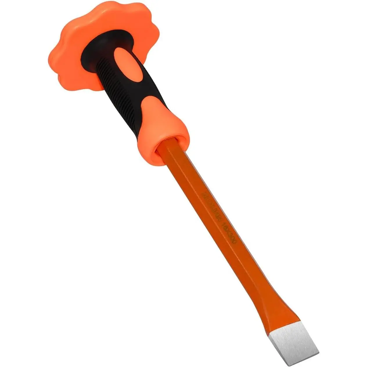 12 Inch Flat Head Masonry Chisel with Hand Guard for Demolition Work