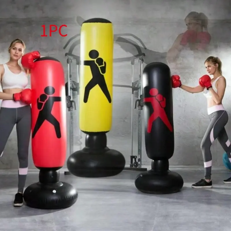 Inflatable Boxing Bag, Portable Punching Target for Home Gym, Durable Design for Daily Training & Stress Relief, Perfect for Beginners & Professionals