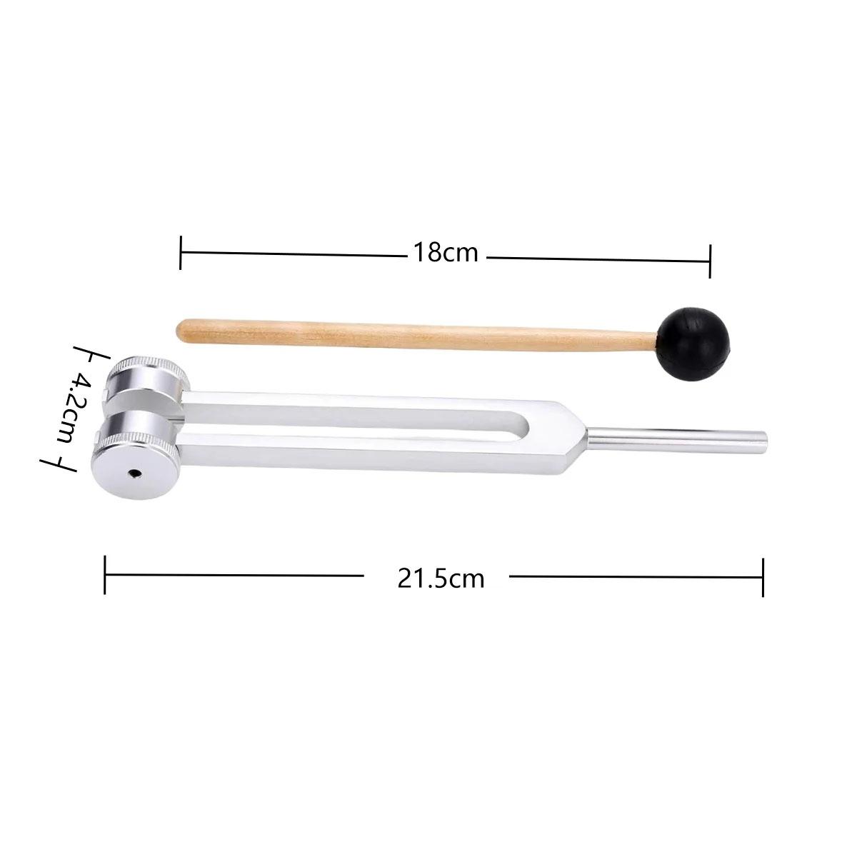 128Hz Tuning Fork Aluminum Alloy Sound Therapy Tool for Meditation Yoga Relaxation Nervous System Balance Acoustic Resonance Health Care Use