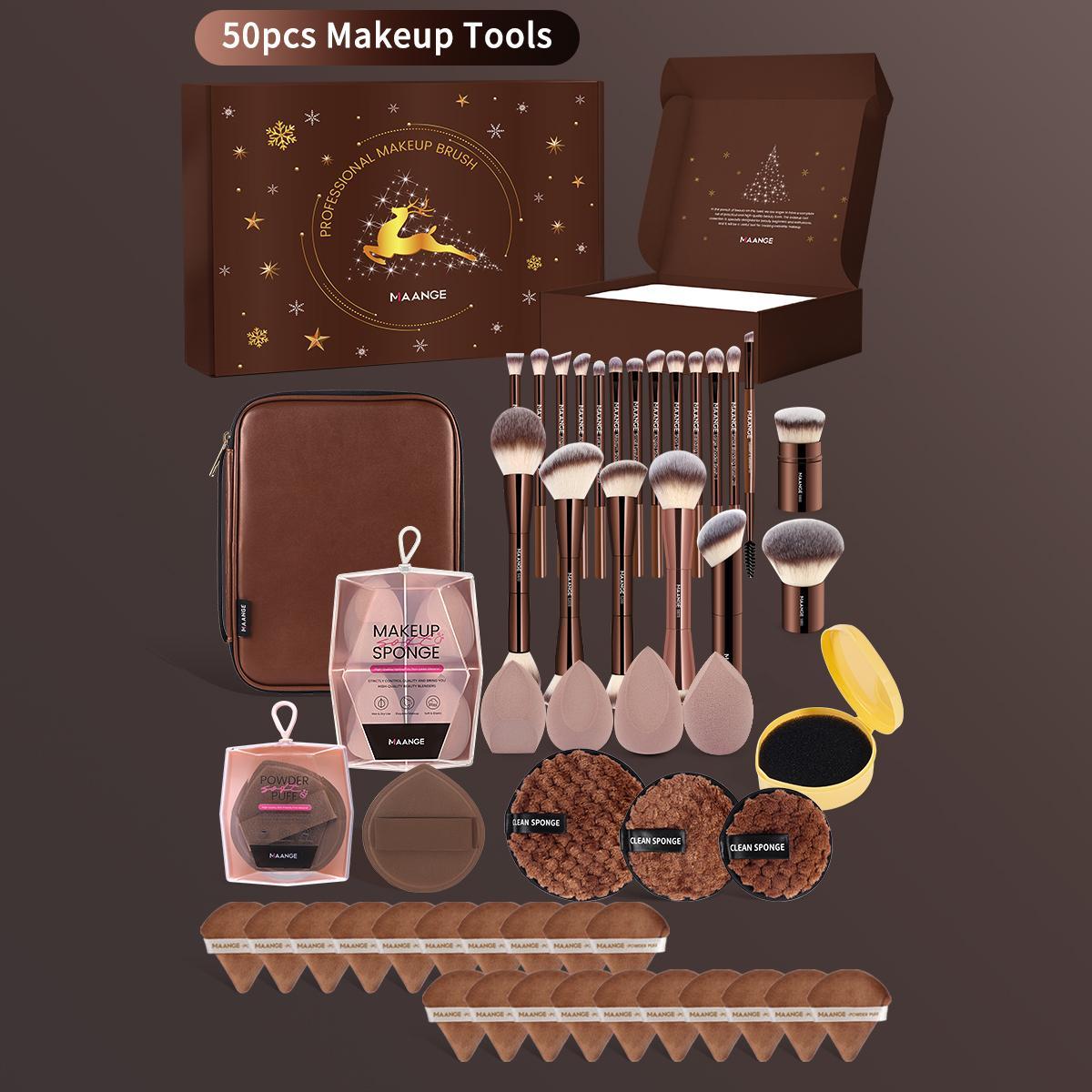 MAANGE Professional Soft Makeup Brush Set, Makeup Brush Kit, 1 set Multifunctional Makeup Brushes for Powder Liquid Cream, Makeup Tools for Women