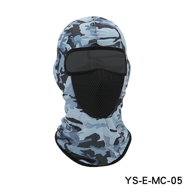 Ice silk printed hat, outdoor cycling hood, face mask, breathable liner, bicycle mask, hood hat