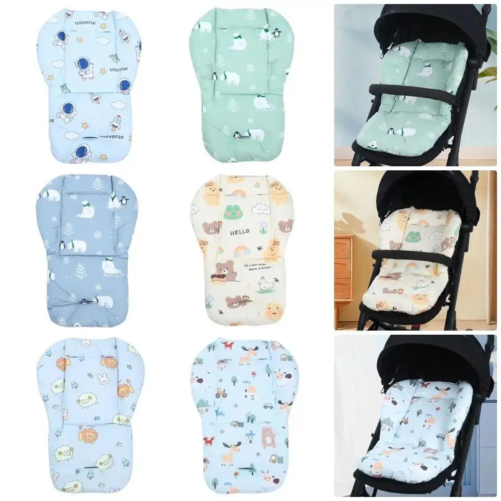 1Pcs Pram Buggy Stroller Cushion Cartoon Pattern Stroller Accessories & Baby Stroller Seat Pad Universal for All Seasons