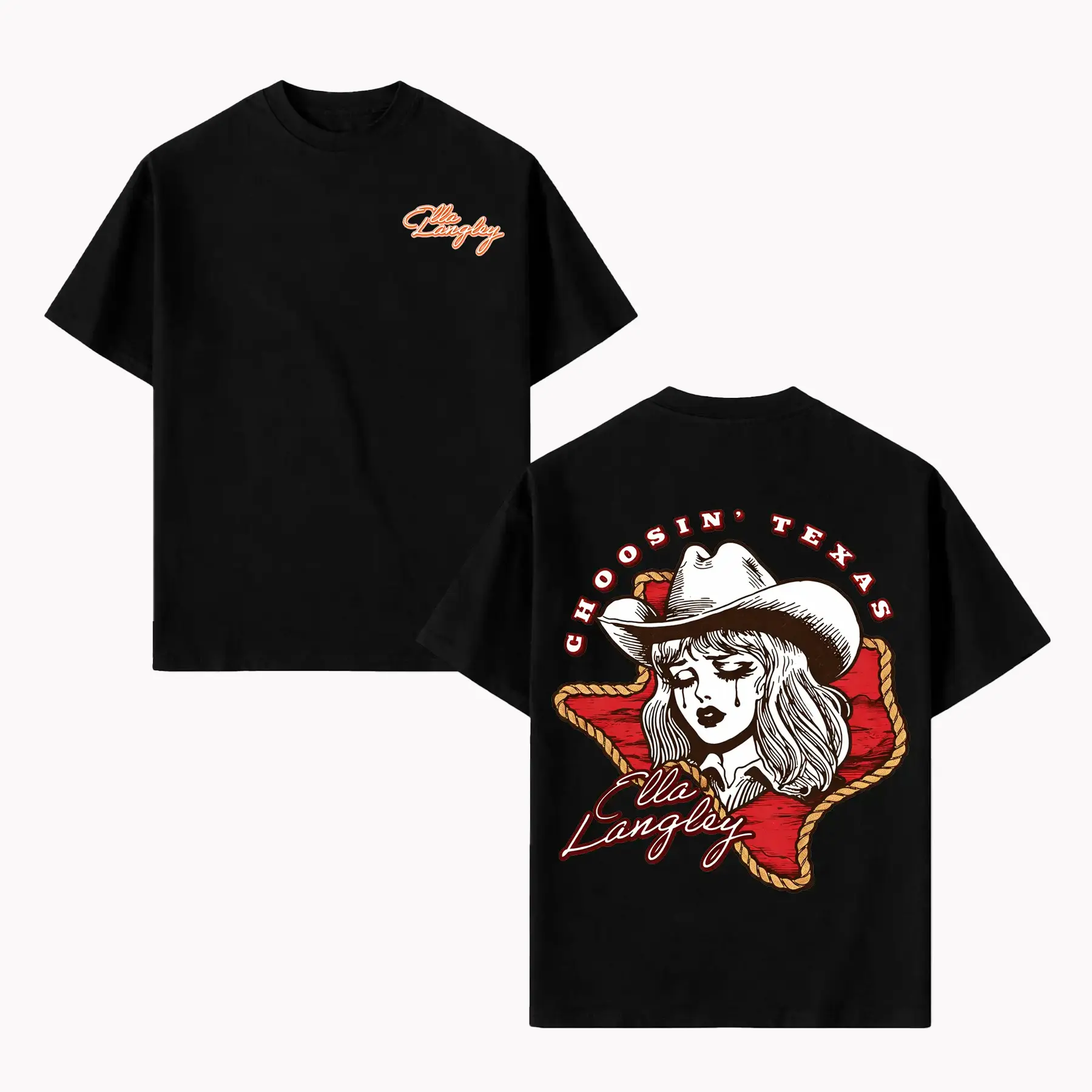 Ella Langley Cowgirl Graphic T Shirt| Country Music Western Shirt, Vintage Cotton Tee for Women Men