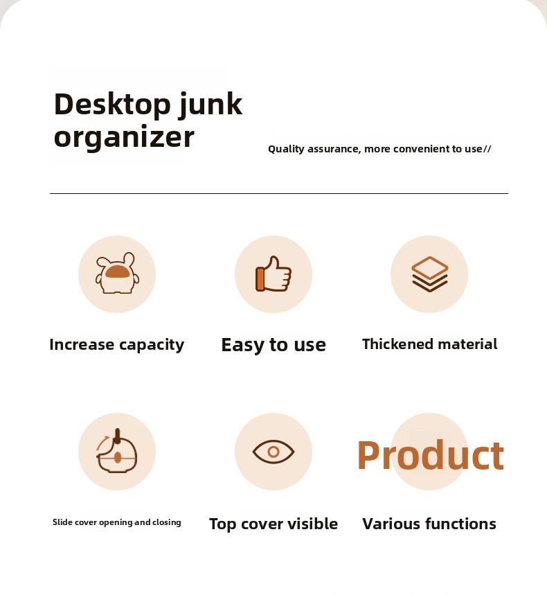 Cute Desktop Pet Christmas Candy Box Cartoon Decoration Dustproof Flip-Top Bedroom Hair Rope Jewelry Storage Box