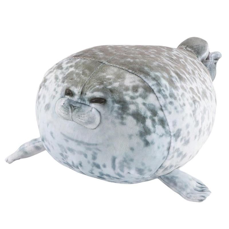 Cute Plush Seal Pillow Toy, Realistic Sea Animal Stuffed Animal, Cuddly Stuffed Animal, Perfect Birthday Gift for Kids & Adults, Soft Huggable Design