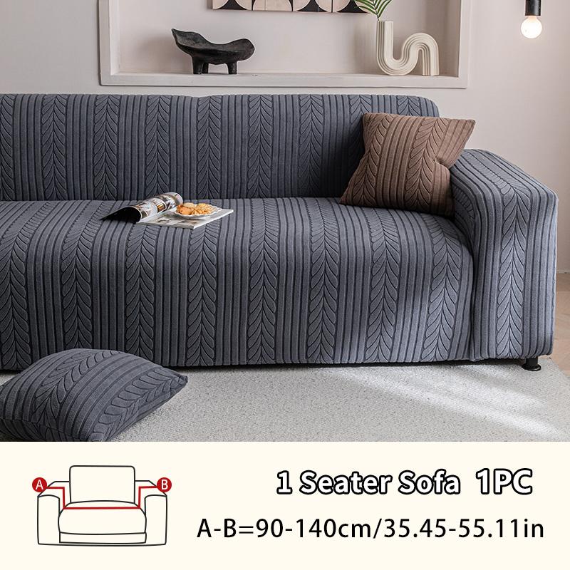 High-Density Thickened Sofa Cover with Leaf Pattern, Easy-Clean Pet-Resistant Protector, Durable Furniture Protection, Universal Sofa Protector
