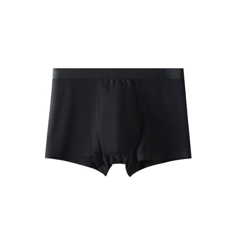 A Pack of 10 Black Bamboo Fiber Men'S Underwear, Suitable for Sports And Casual Wear, Moisture-Wicking, Skin-Friendly, Soft, Affordable for Students, Stylish And Classic for All Seasons.Socks Fabric