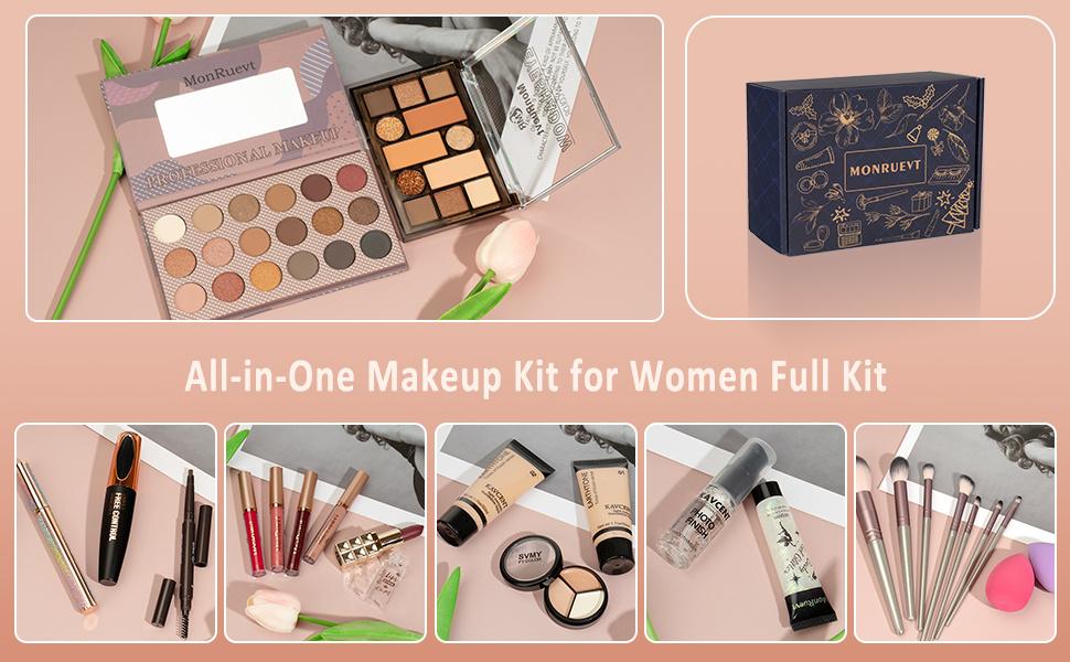 Makeup Kits for Teens Makeup Kit for Women Teenager Full Kit Makeup Set Gift for Teen Girls Eyeshadow Palette Foundation Concealer Makeup Set for Girls