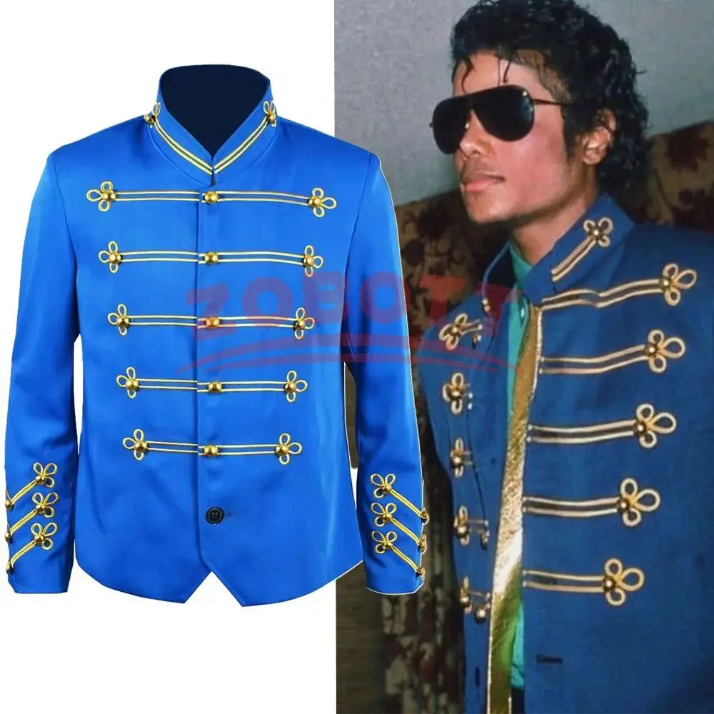 Thriller Era  Michael Jackson Easter Cosplay Performance Costumes Medieval Style Retro Banquet Costumes Trim Uniform In Stock