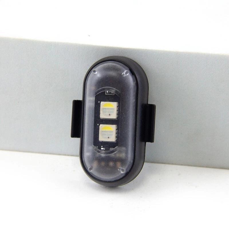 12/18/24Pack Wireless LED Strobe Lights with Remote Control, 8-Color and 10-Model USB Charging Waterproof Anti-Collision LED Emergency Warning Lights Wireless Rock Lights for Cars Drone Aircraft Motorcycle Bike