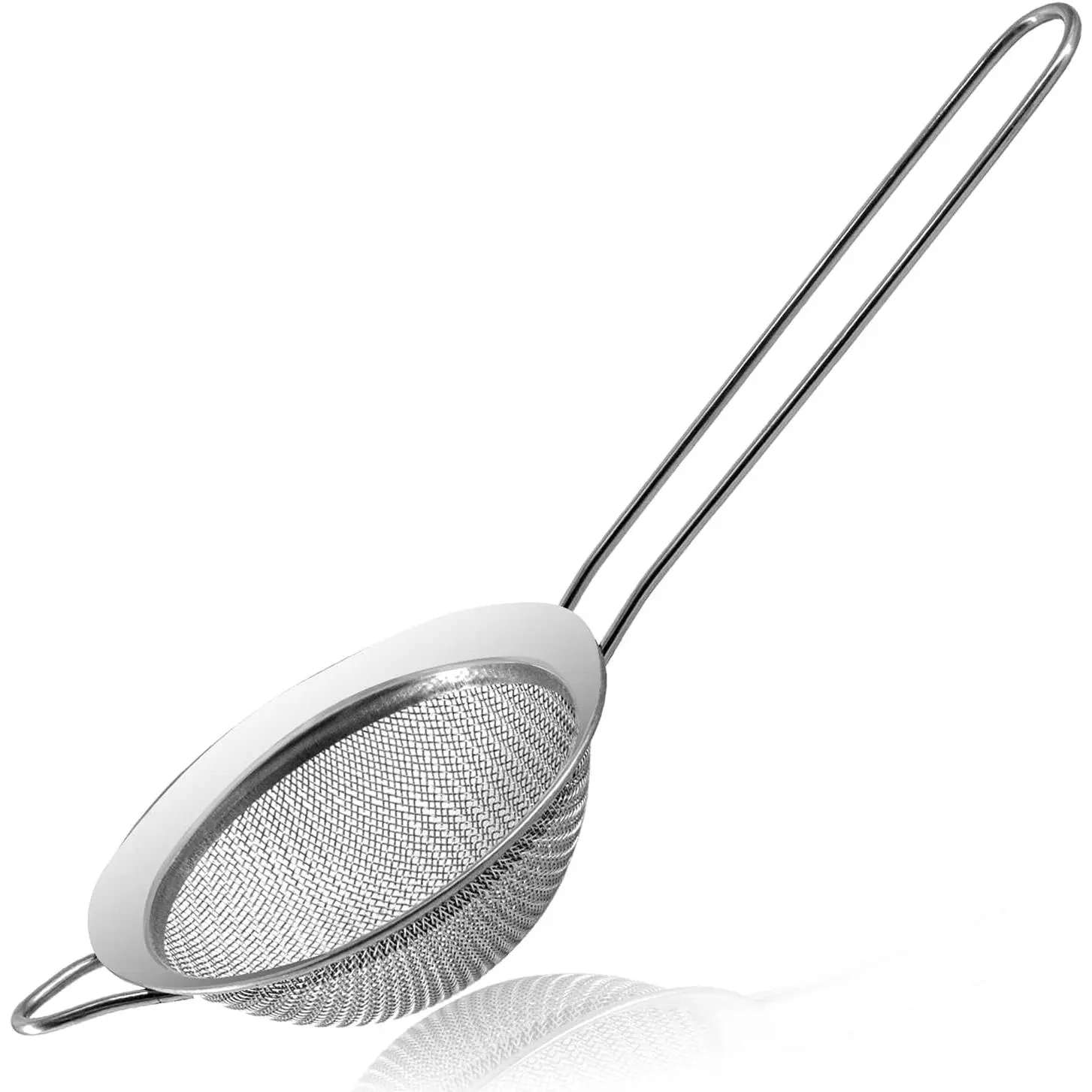 Fine Mesh Strainers -  Stainless Steel Colander Sieve Sifters, with Durable Mesh and Sturdy Handle, Excellent for Sifting Dry ingredients, Flour, Pastas, Rice,  (3.15")