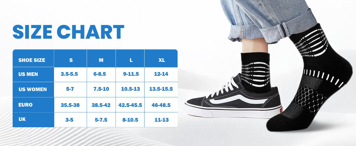 Ankle Compression Socks for Women Men Plantar Fasciitis Relief 3/5 Pairs Cushioned Athletic Running Socks