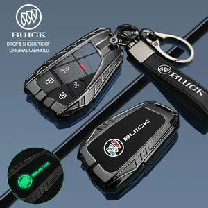 Car key protective case suitable for Buick Envision S/Plus, Encore GX, Avenir, LaCrosse, Enclave, Envista matte zinc alloy mech key case, hardcore functional style three-dimensional cut modified key shell