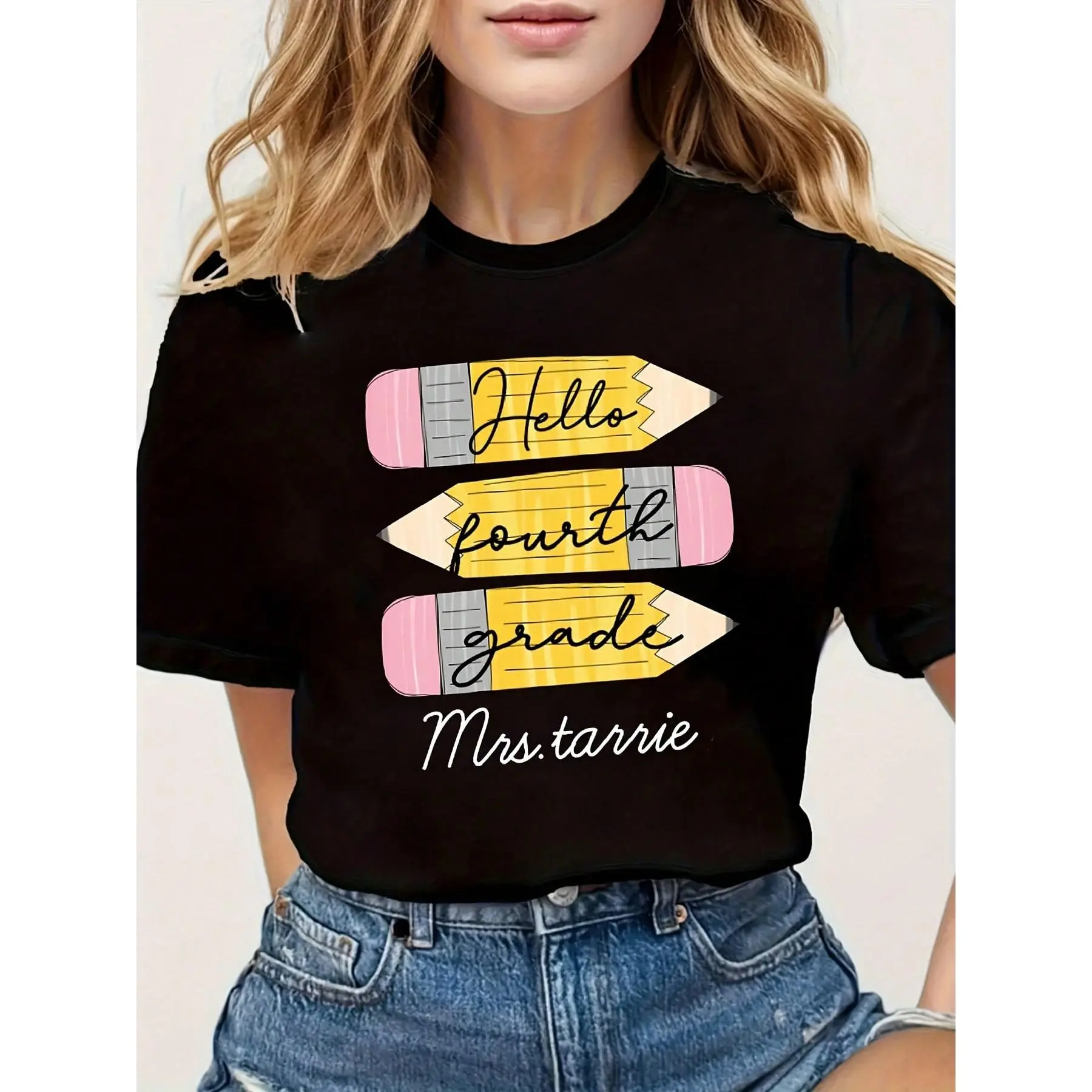 This Humorous Math Teacher T-Shirt Features A Cheerful Slogan About Enjoying Math, Adorned With Vibrant Math Symbols And Equations. It'S A Comfortable Printed Round-Neck Women's foreign trade men king message golf gift t-shirt