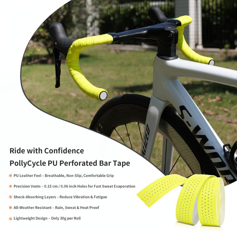 Bike Handlebar Tape, Breathable, Non-Slip Lightweight Grip Tape, Suitable for Road Racing