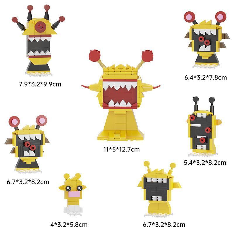 Sprunki Blocks Toys Sprunki Building Blocks Model Children's Educational Oren Wenda Building Block Toys for Kids Birthday Gift popular