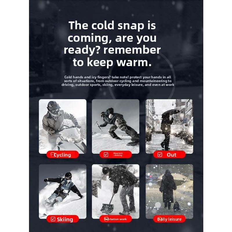 Thermal Touchscreen Winter Gloves | Water-Resistant  Anti-Slip Design for Men & Women. Expertly Crafted for Skiing, Cycling, Running, Driving, Hiking, & Daily Use.Walking, Texting, Freezer Work, Gardening, and Daily Activities.  Rechargeable heated gloves