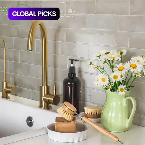 Brick Pattern Peel-and-Stick Tile Stickers, Tile Decal Set, Decorative Decal, Self-Adhesive Waterproof Backsplash, Stick-On Heat-Resistant Wall Decor for Kitchen and Bathroom, Home Decor Supplies, Wall Decals #GLOBAL PICKS