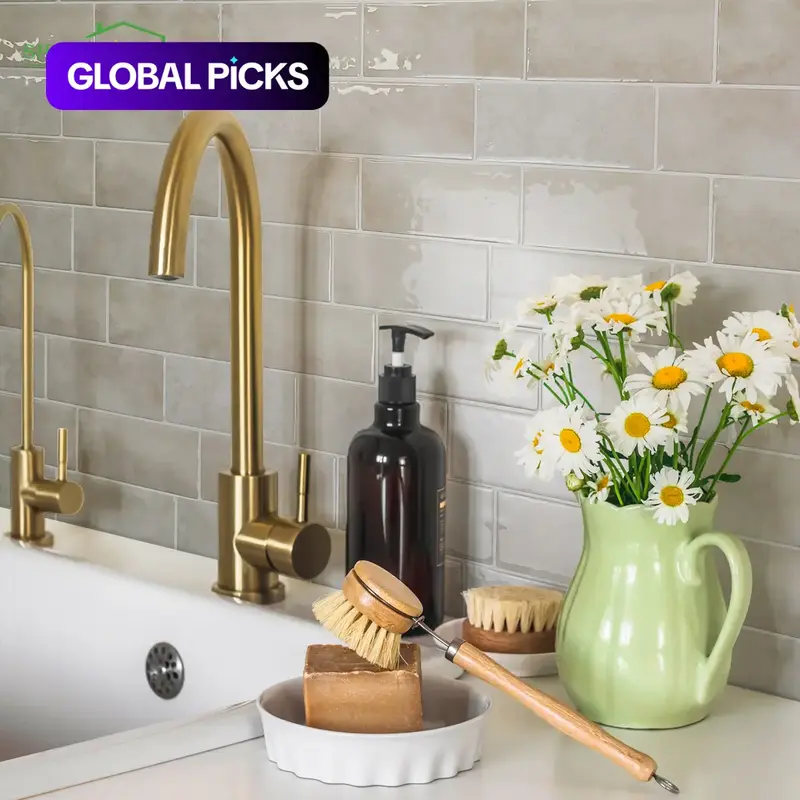 Brick Pattern Peel-and-Stick Tile Stickers, Tile Decal Set, Decorative Decal, Self-Adhesive Waterproof Backsplash, Stick-On Heat-Resistant Wall Decor for Kitchen and Bathroom, Home Decor Supplies, Wall Decals #GLOBAL PICKS