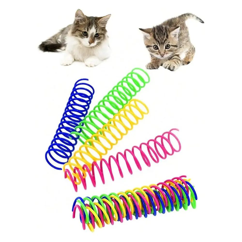 Random Color Cat Toy, Stretchy Spring Toy, Multicolor Spring Hose, Interactive Rolling Elastic Ball, Indoor Pet Supplies, Kittens, Durable and Fun