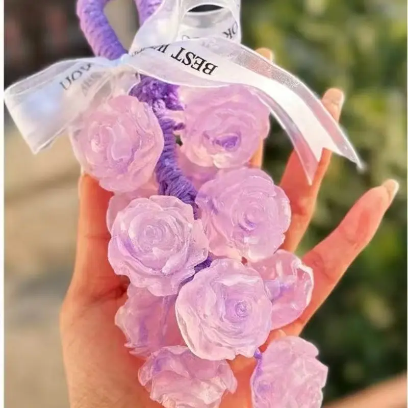 Rose Crystal Handmade Soap, Aesthetic and Practical Grapevine Soap, Stimulating Synthetic Fragrance, Solid Olive Oil Soap