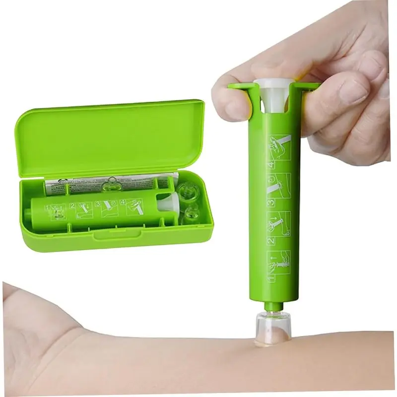 Vacuum Insect Bite Extractor, Cupping-style Venom Suction Tool, Itch Relief Sucker for Bug Stings