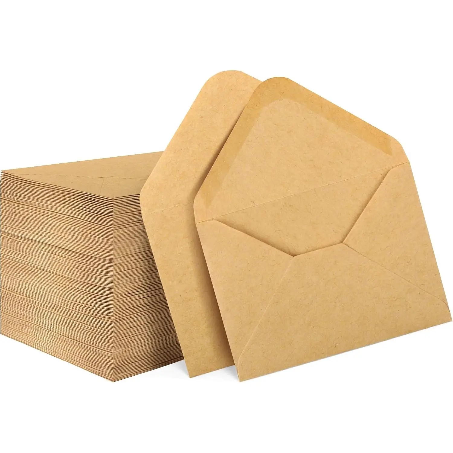 150 Pack  Card Envelopes, 4" x 2.75" Mini Envelopes, Brown  Business Card Envelopes, Small Envelopes for Holidays, Weddings,  Showers, Birthdays Banquets