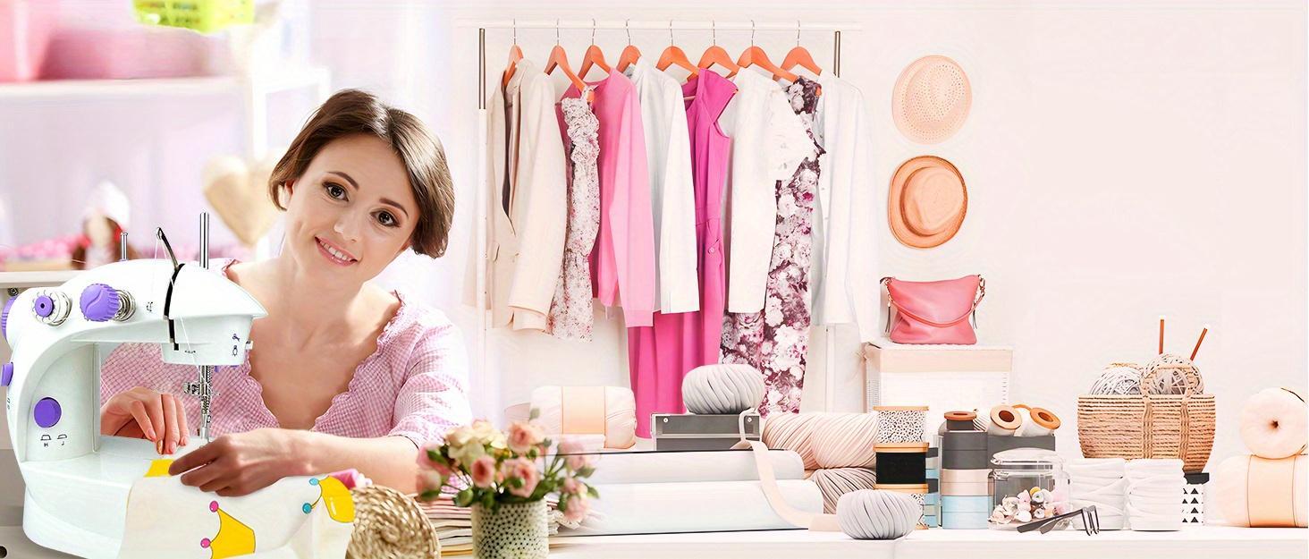 Portable Sewing Machine For Beginners, Easy Automatic Sewing Machine With EXTENSION TABLE, Household Electric Portable Sewing Tool With SEWING KIT (10pcs)