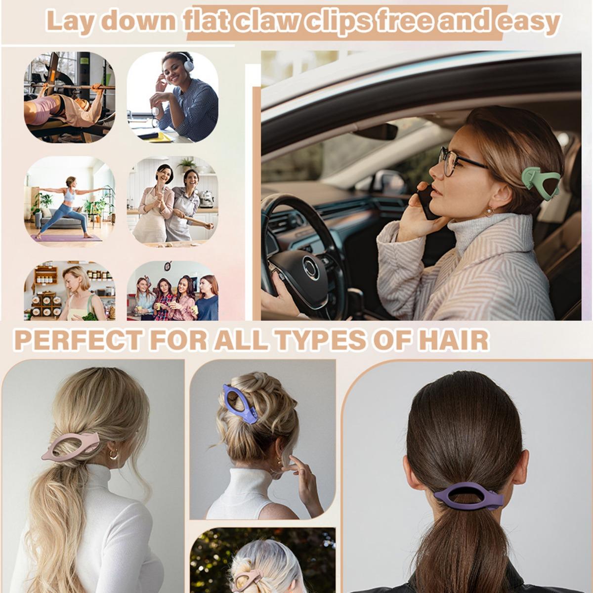 AWAYTR 6Pcs/Set French Flat Hair Clips for Women Girls Concord Hair Clip Thin Thick Hair Strong Hold No Slip Grip Hair Claw Clips AWAYTR 6Pcs/Set French Flat Hair Clips for Women Girls Concord Hair Clip Thin Thick Hair Strong Hold No Slip Grip Hair Claw Clips