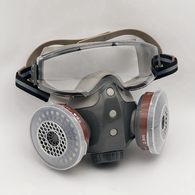 Reusable Respirators with Filters, Dustproof Industrial Half Face Mask, Paint Spray Mask, Safety & Security Supplies for Home & Office
