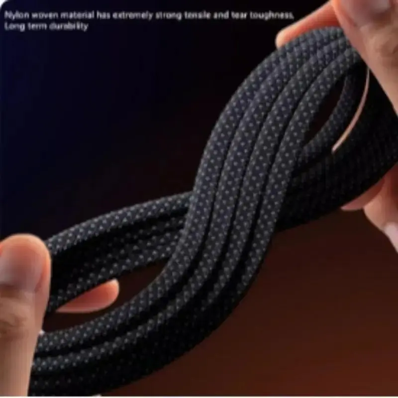 240w Super Fast Charging Cable with LED Indicator, USB-C to USB-C Braided Textile, Durable and Energy-Efficient, Compatible with Apple Samsung