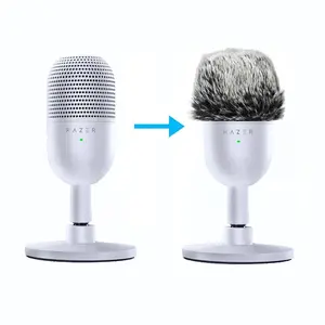 Razer Seiren V3 Mini Furry Windscreen Muff, Mic Pop Filter/Wind Cover Shield for Razer Seiren V3 Microphone