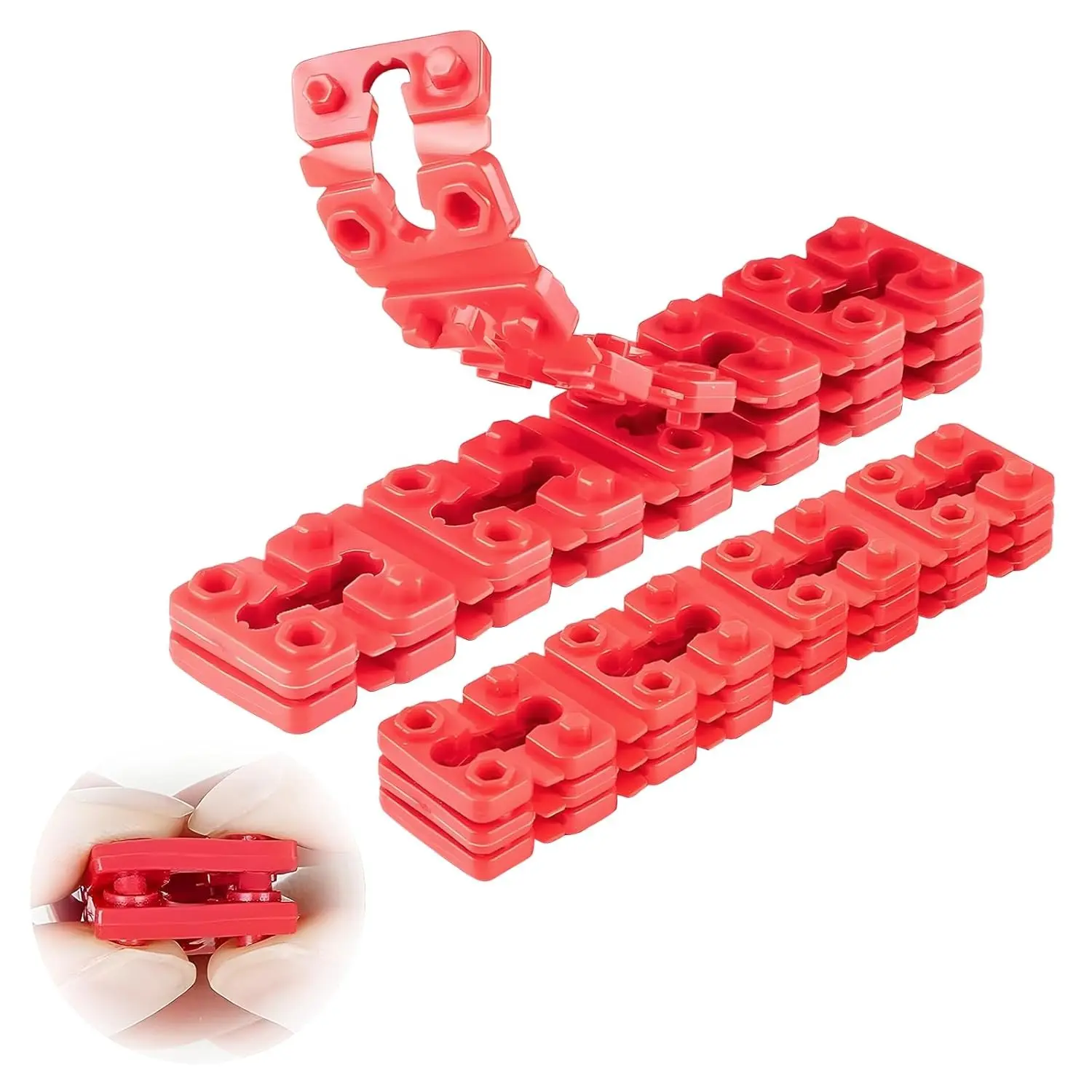 24PCS Plastic Electrical Box Outlet Spacers, Stackable Home Repair Shims for Loose Outlets & Light Switches, Easy Fix for Tile Backsplashes