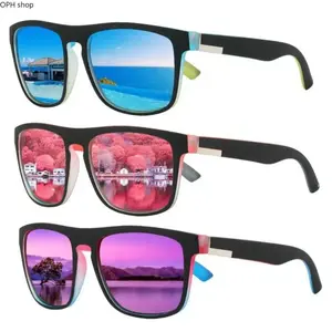 Unisex 3-Pack Polarized Square Frame Sunglasses, UV400 Protection, Lightweight Retro Eyewear, Anti-Glare Durable Shades for Driving, Outdoor Activities, Fashion Accessories for Men Women Daily Wear